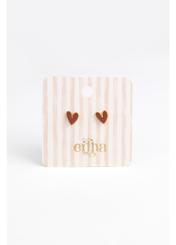 Boucles d'oreilles - Organic heart - Lina et Compagnie