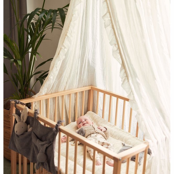 Ciel de lit - Ruffle ivoire - 245 cm - Lina et Compagnie