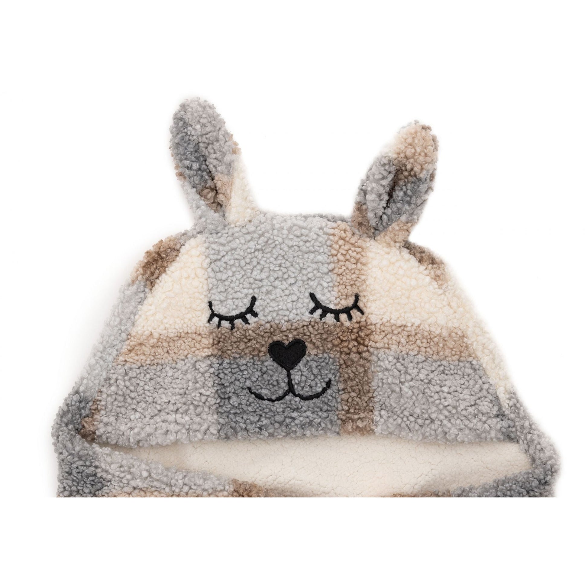 COUVERTURE PORTEFEUILLE BUNNY - CHECK BOUCLÉ - Lina et Compagnie