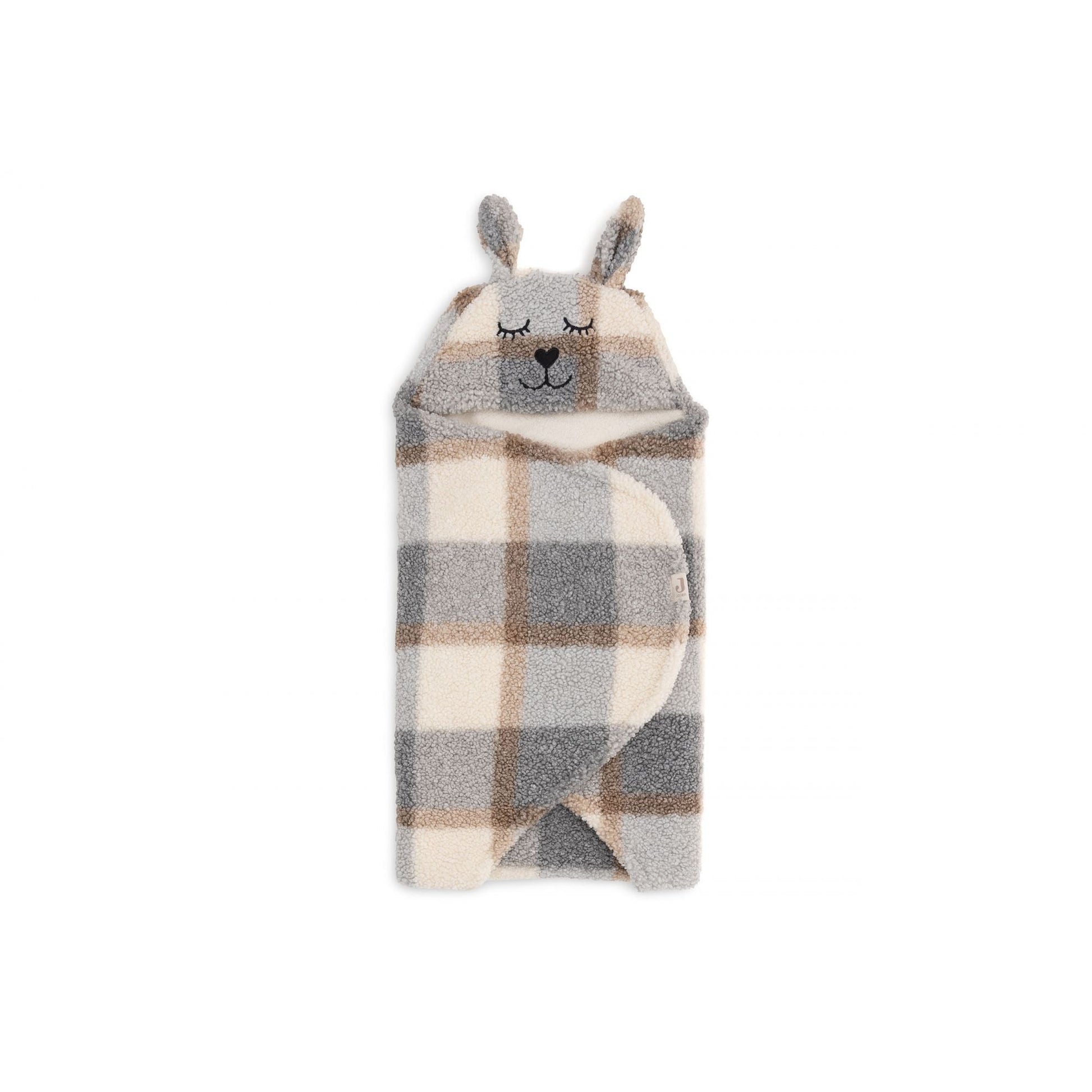 COUVERTURE PORTEFEUILLE BUNNY - CHECK BOUCLÉ - Lina et Compagnie