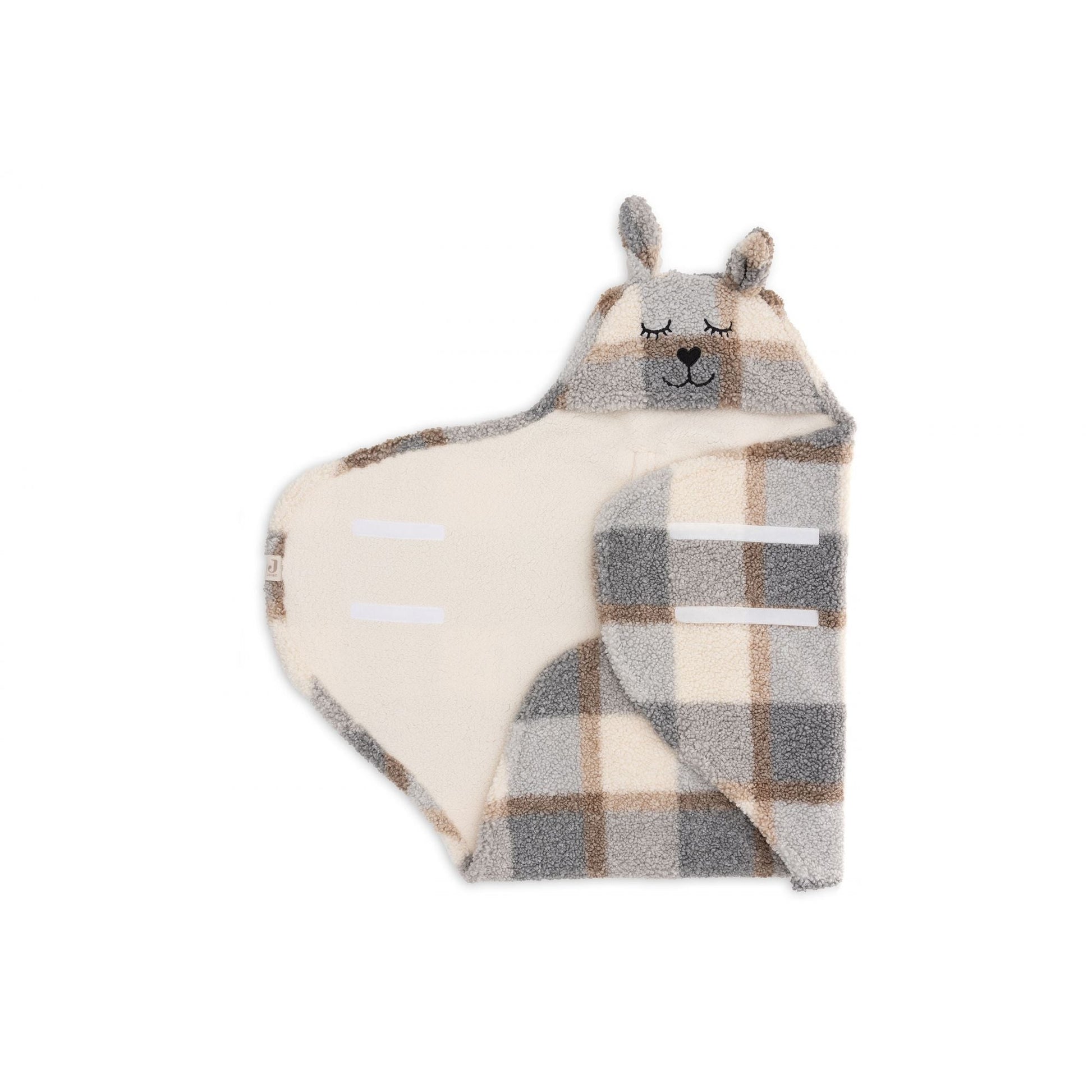 COUVERTURE PORTEFEUILLE BUNNY - CHECK BOUCLÉ - Lina et Compagnie