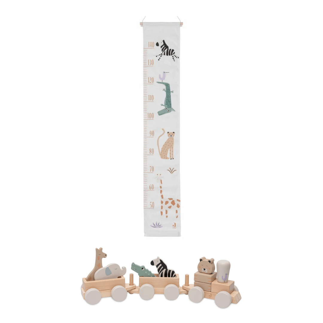 Ensemble Jungle Jambo - Toise & Train en bois - Lina et Compagnie