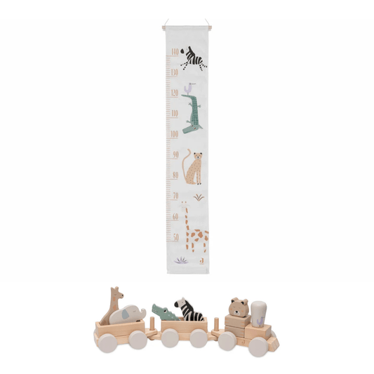 Ensemble Jungle Jambo - Toise & Train en bois - Lina et Compagnie