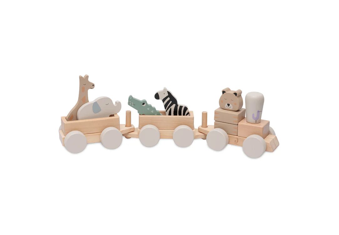 Ensemble Jungle Jambo - Toise & Train en bois - Lina et Compagnie