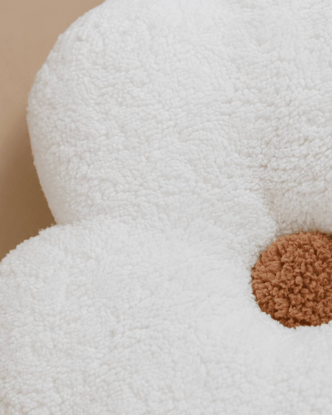 Grand coussin Marguerite - Écru - Lina et Compagnie