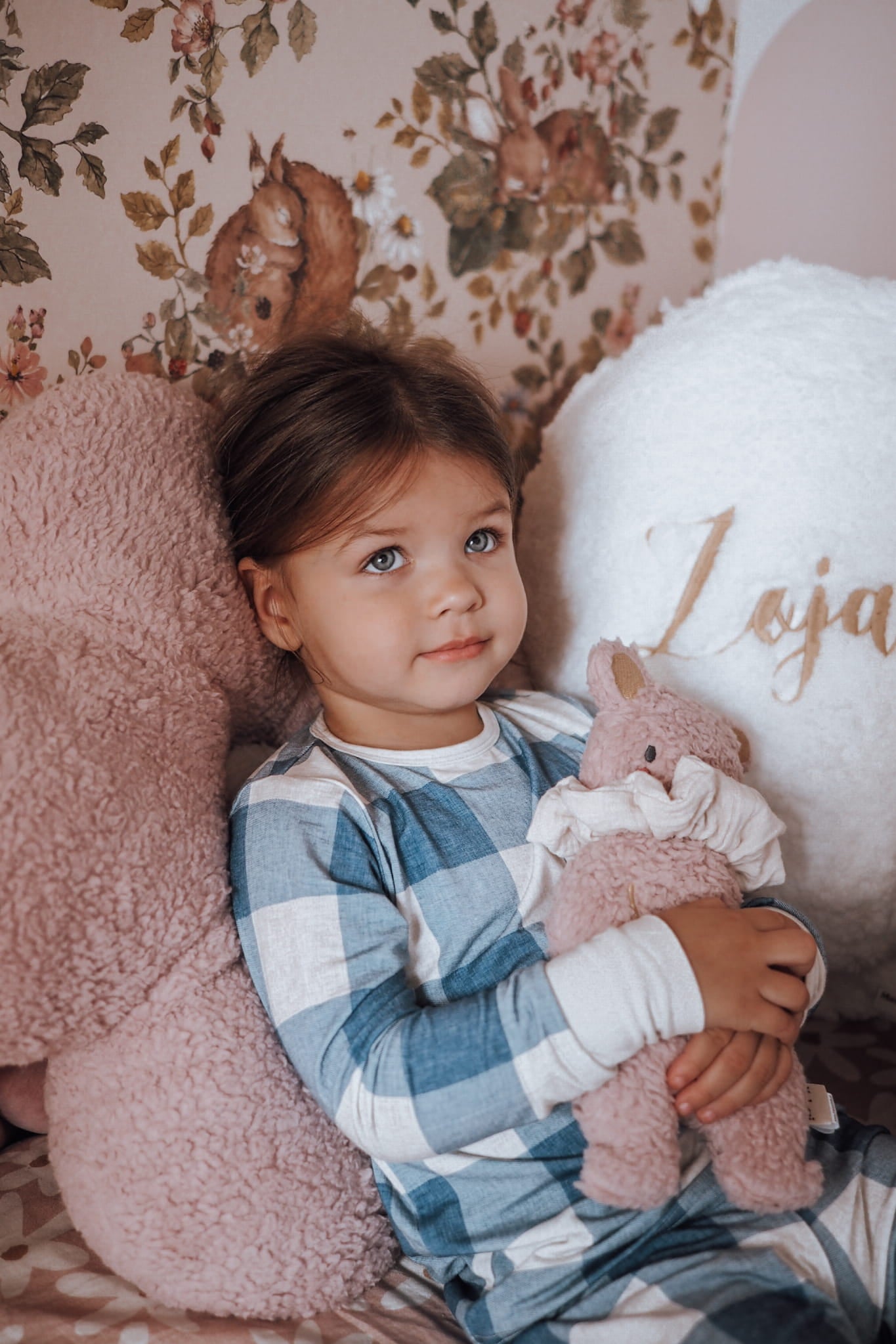 Grand Coussin Marguerite - Rose - Lina et Compagnie