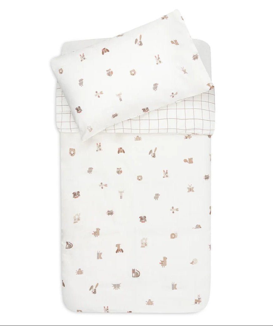 Housse de couette et taie - Animal Friends - Lina et Compagnie