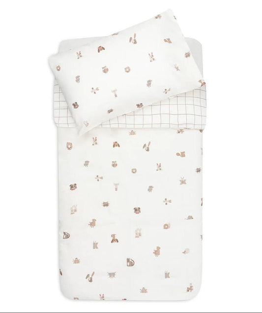 Housse de couette et taie - Animal Friends - Lina et Compagnie