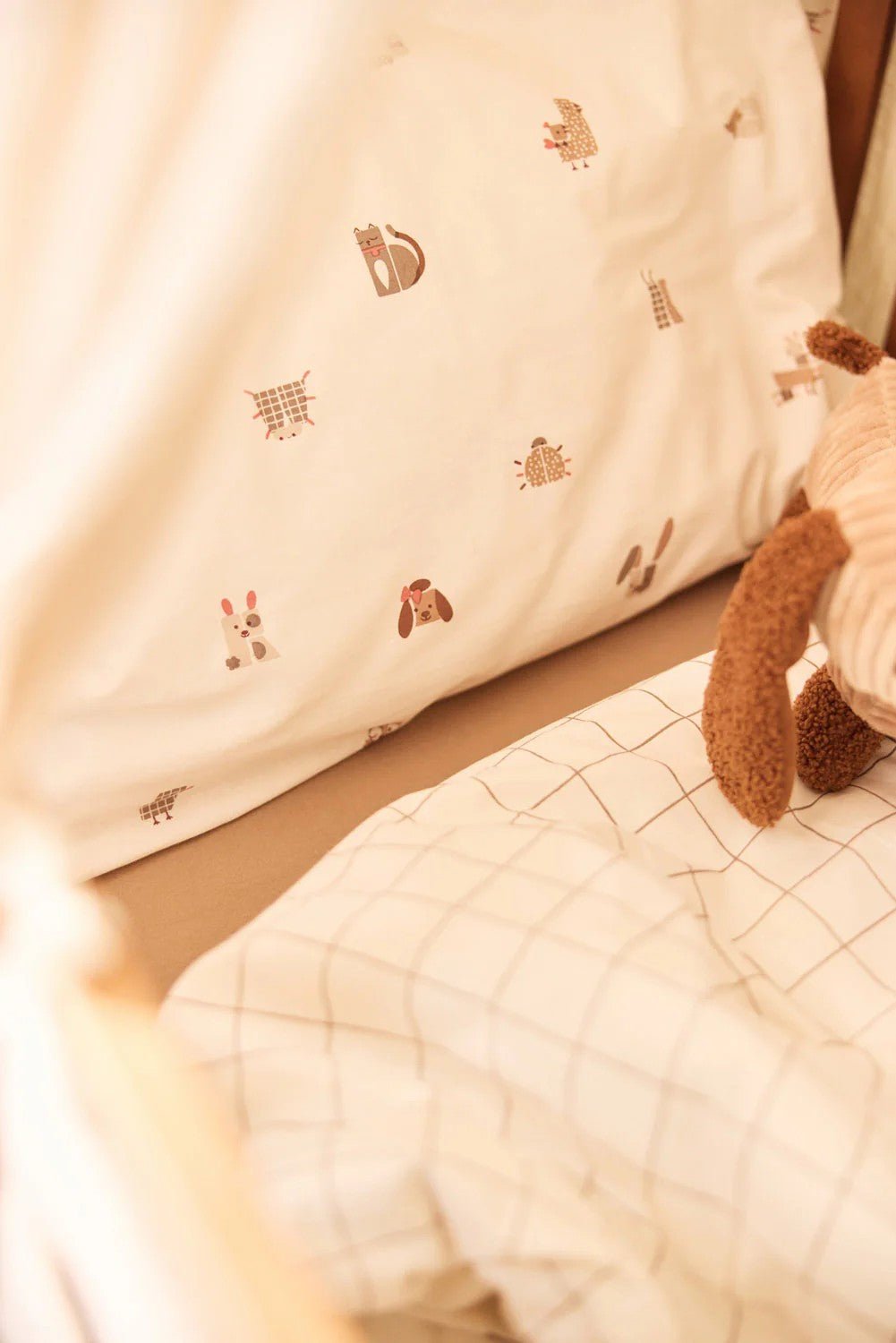Housse de couette et taie - Animal Friends - Lina et Compagnie