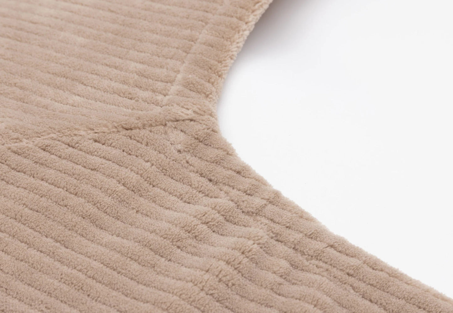 Housse matelas à langer Cloudy Rib - Milky Coffee - Lina et Compagnie