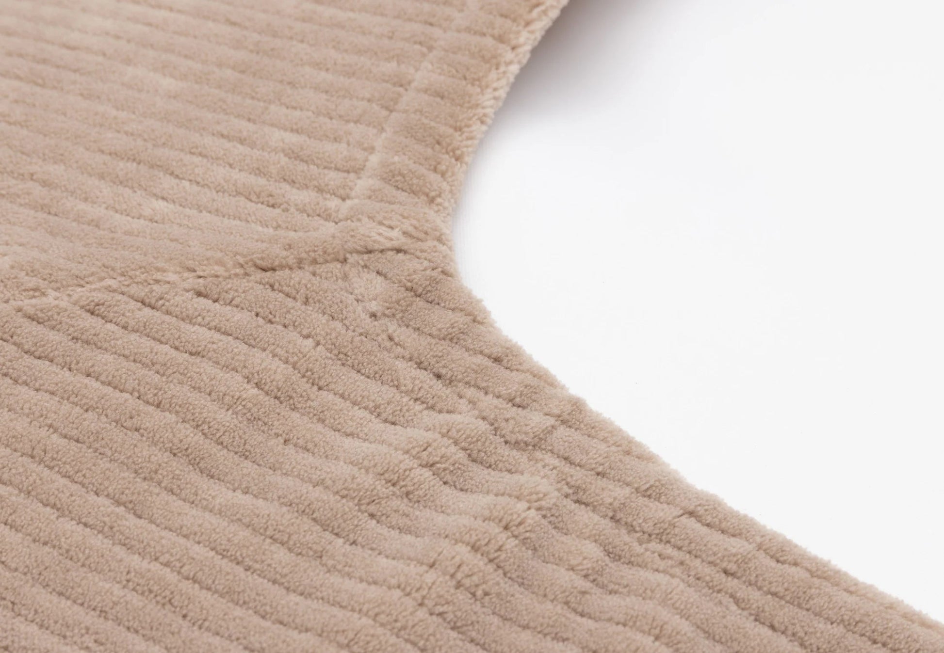 Housse matelas à langer Cloudy Rib - Milky Coffee - Lina et Compagnie