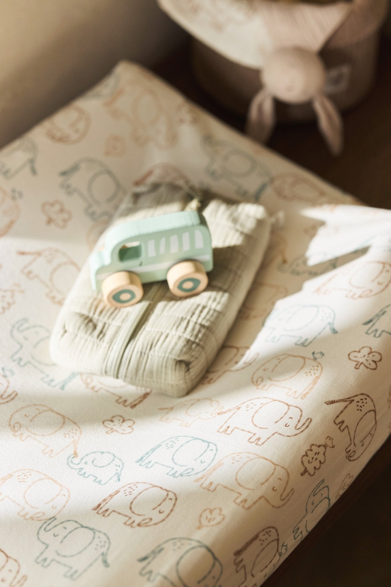 Housse pour lingettes - Olive green - Lina et Compagnie