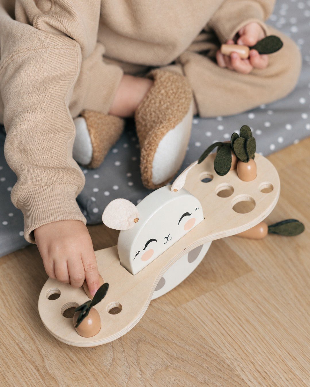 Jeu d'équilibre en bois - Lapin - Lina et Compagnie