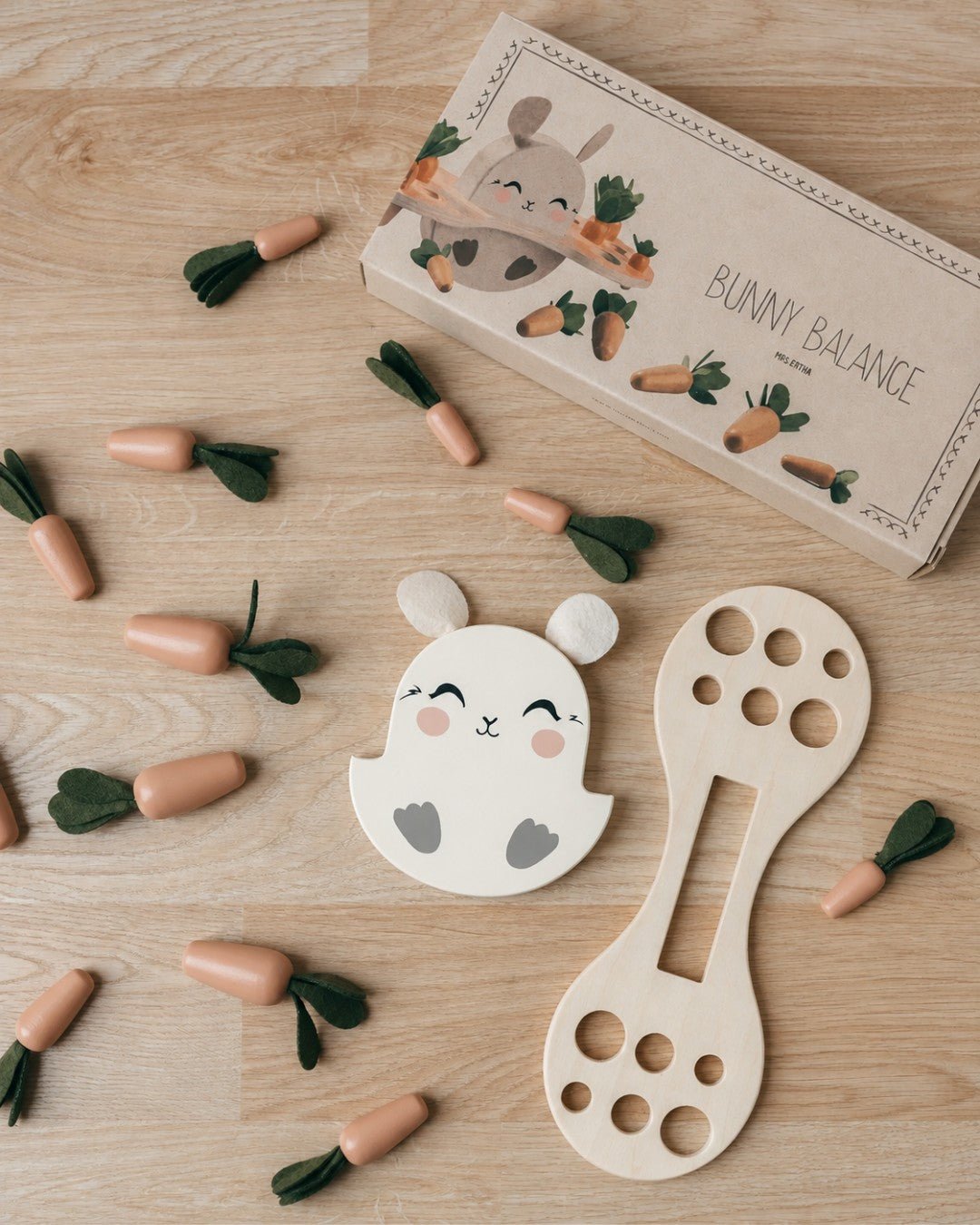 Jeu d'équilibre en bois - Lapin - Lina et Compagnie