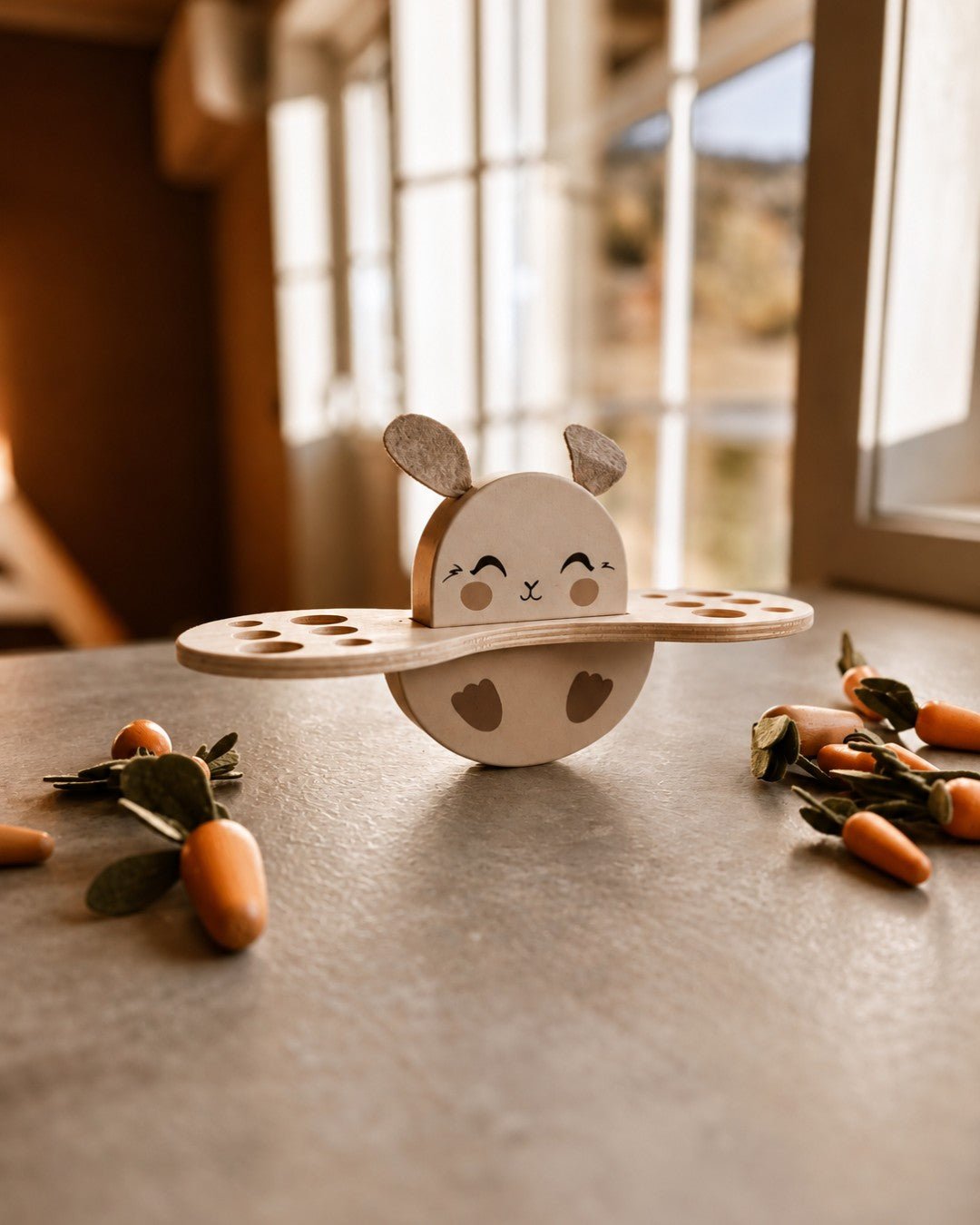Jeu d'équilibre en bois - Lapin - Lina et Compagnie