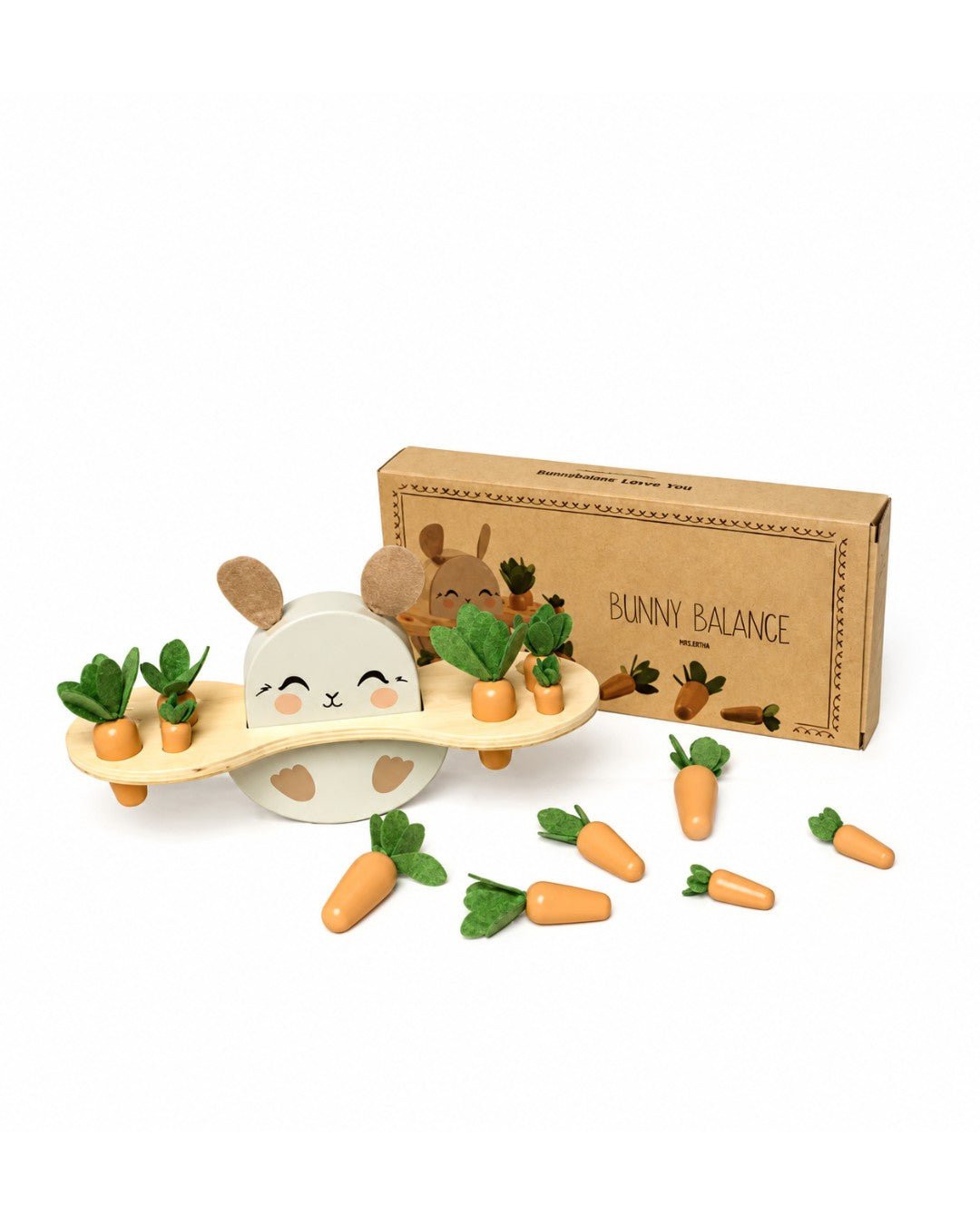 Jeu d'équilibre en bois - Lapin - Lina et Compagnie