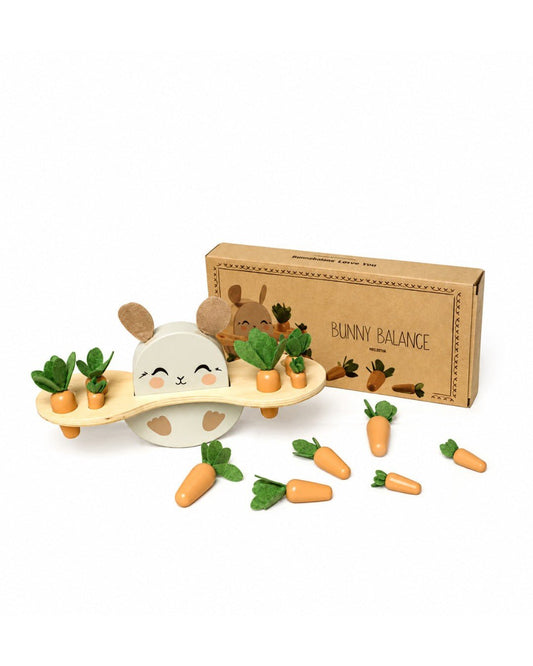 Jeu d'équilibre en bois - Lapin - Lina et Compagnie
