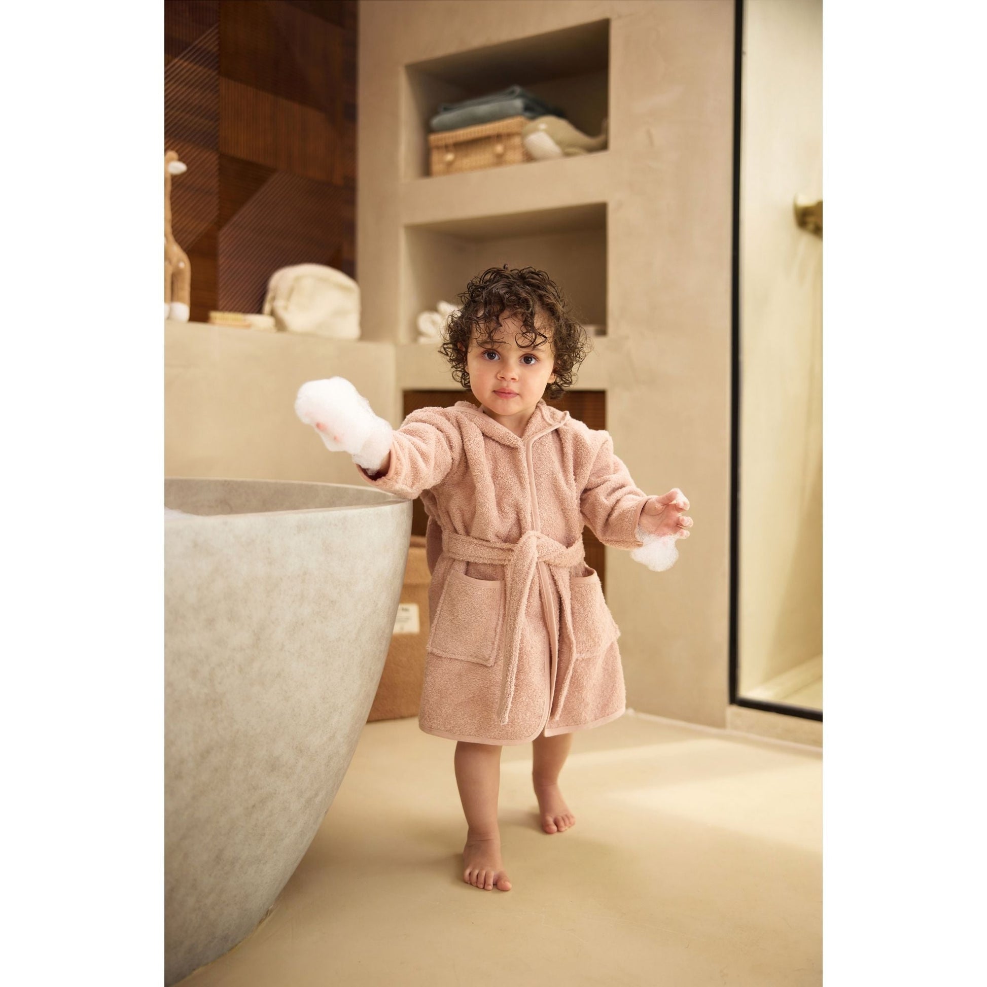 PEIGNOIR ÉPONGE 3 / 4 ANS - WILD ROSE - Lina et Compagnie