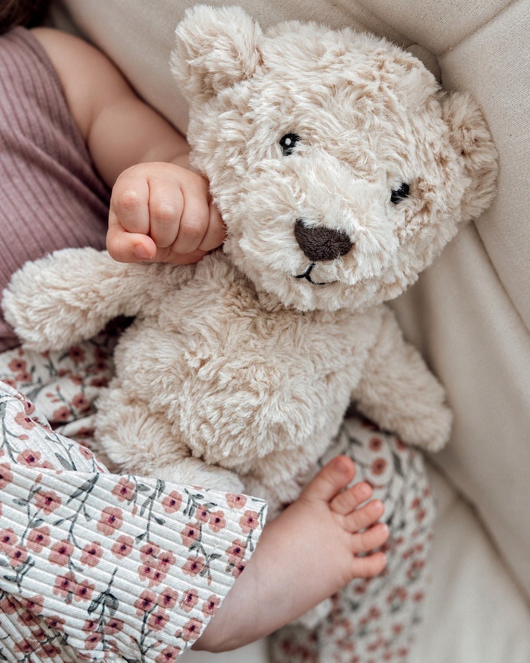Peluche bruits blancs - Ours écru - ♡♡♡ - Lina et Compagnie