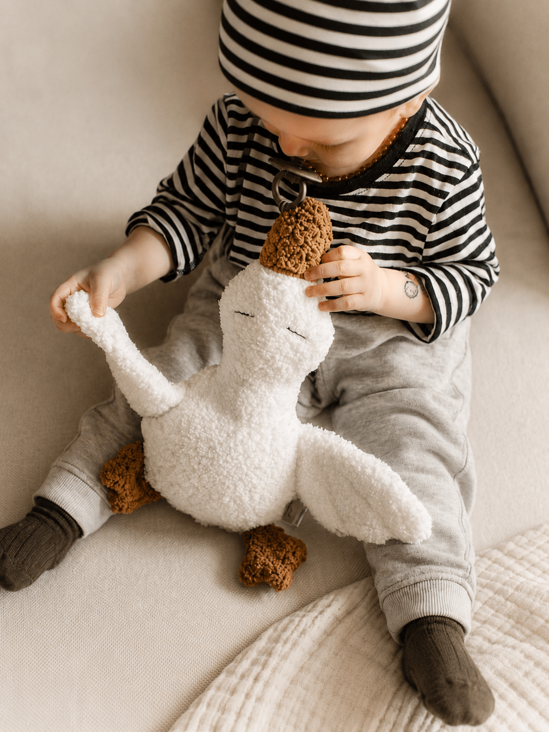 Peluche - Oie - Lina et Compagnie