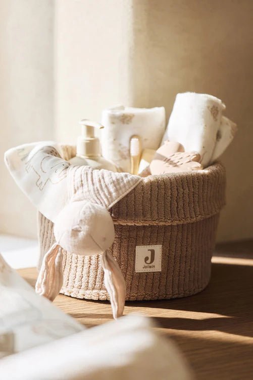 Petit panier Cloudy Rib - Milky Coffee - Lina et Compagnie