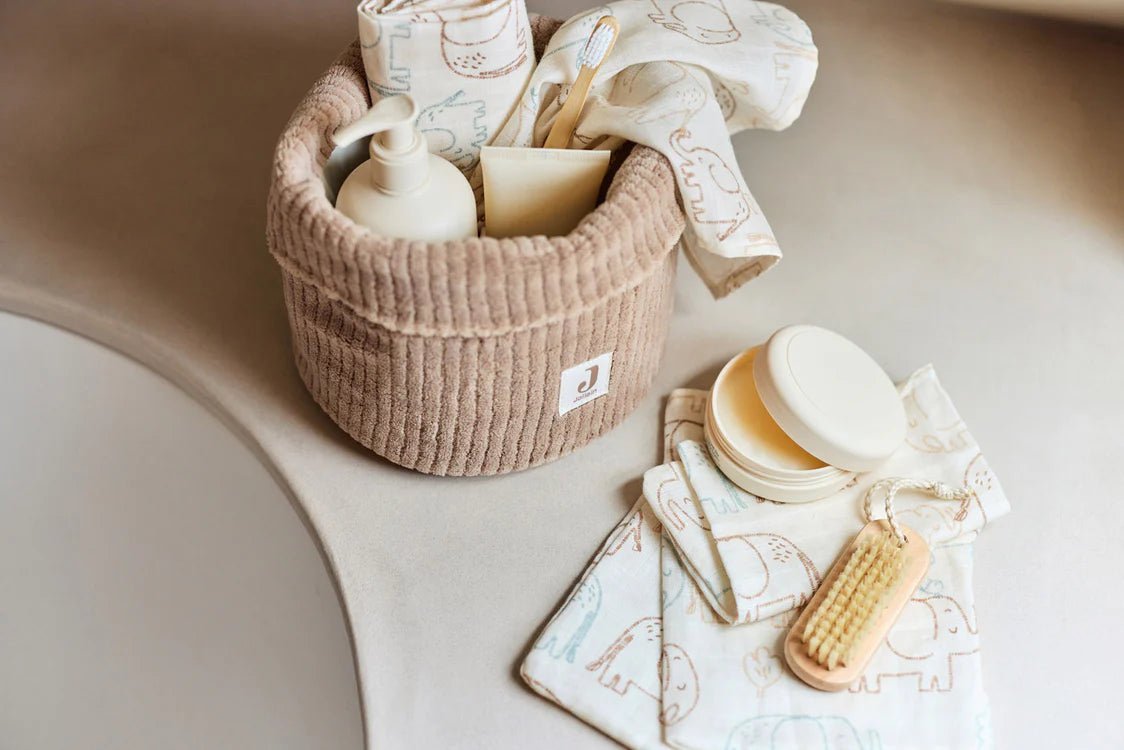 Petit panier Cloudy Rib - Milky Coffee - Lina et Compagnie