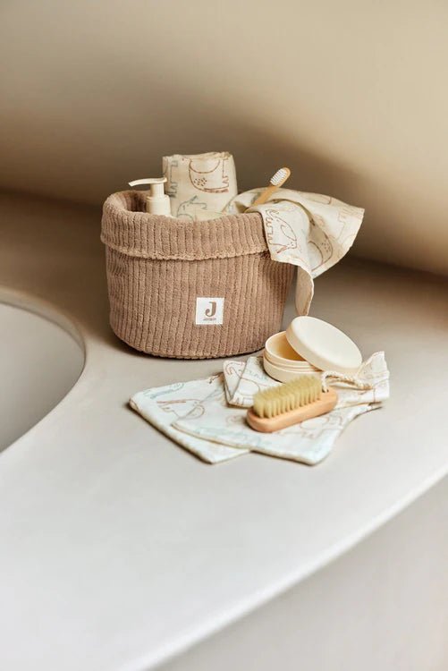 Petit panier Cloudy Rib - Milky Coffee - Lina et Compagnie