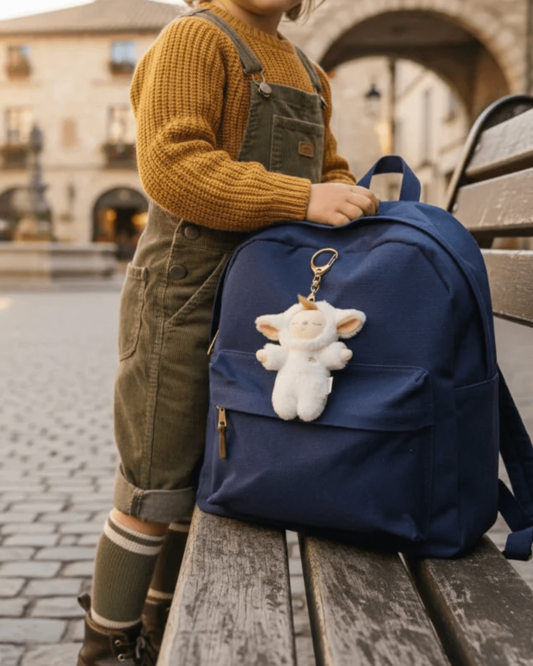 Porte - clés peluche - Lamby Pookie - Lina et Compagnie