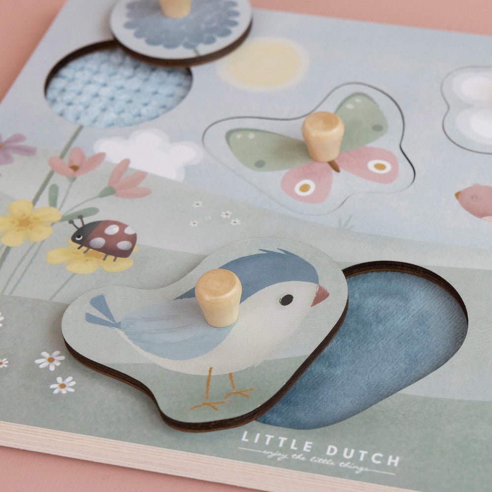 Puzzle Tactile - Flowers & Butterflies - Lina et Compagnie