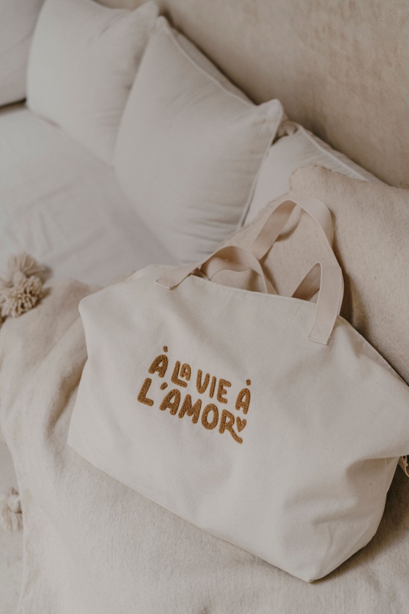 SAC CABAS XL - À LA VIE À L'AMOR - Lina et Compagnie