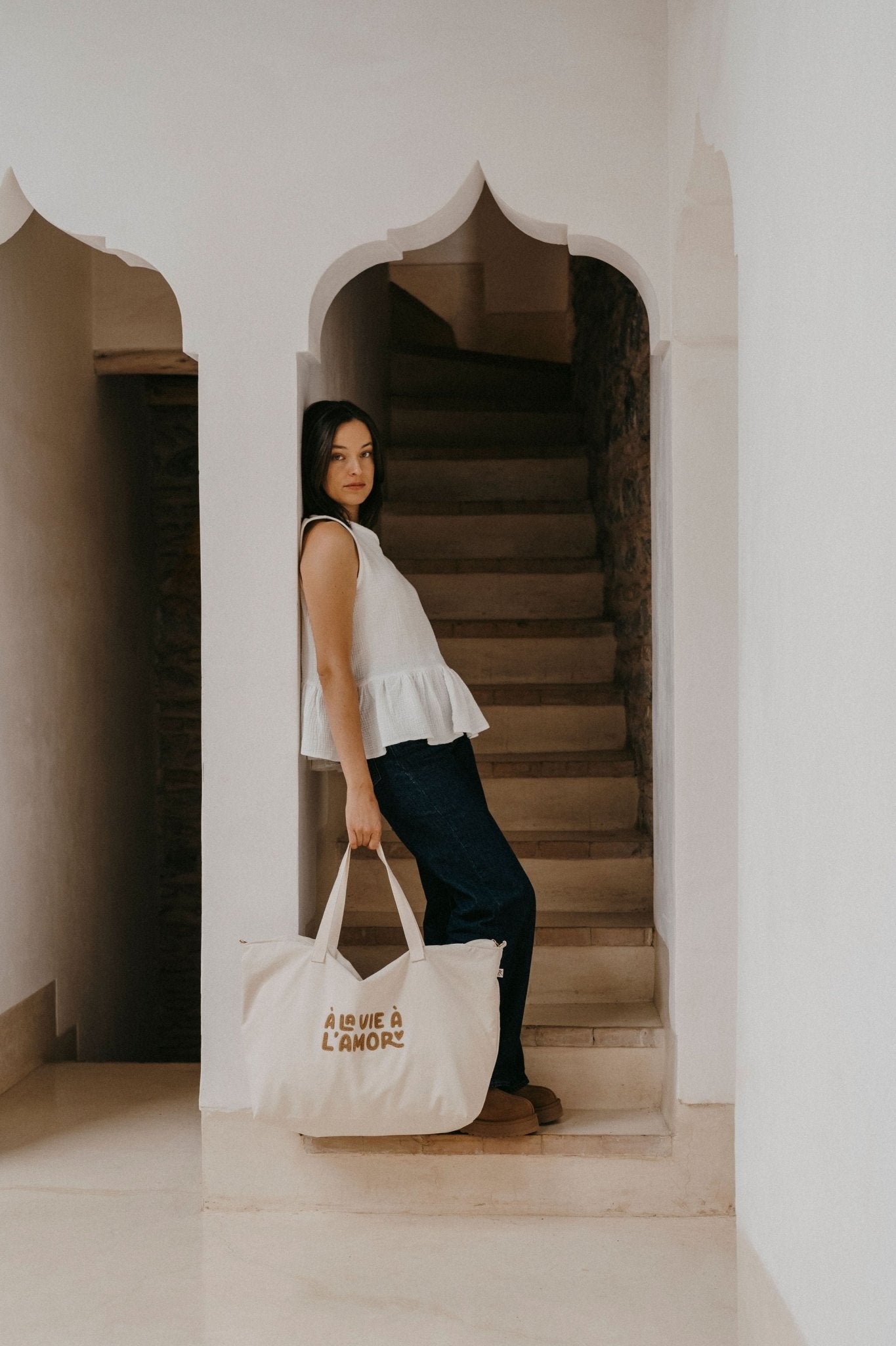 SAC CABAS XL - À LA VIE À L'AMOR - Lina et Compagnie