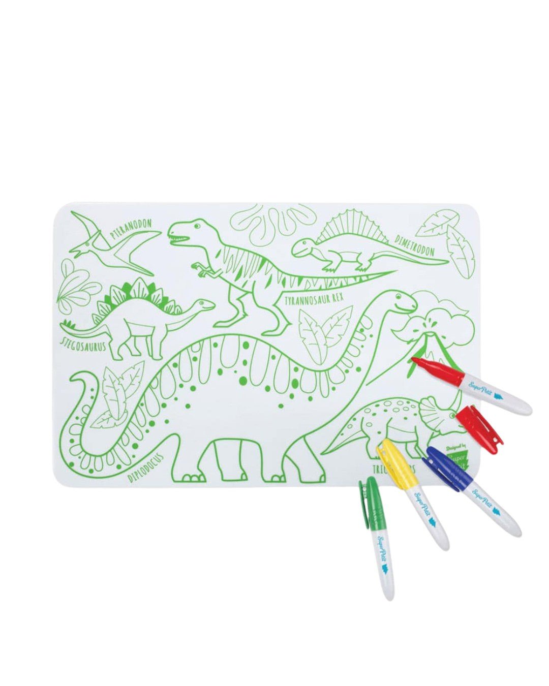 Set de table à colorier - Dinosaure - Lina et Compagnie