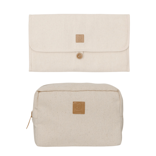 Tapis à langer & Trousse de soin - Twill natural - Lina et Compagnie