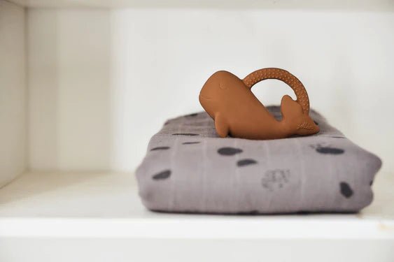 Anneau de Dentition Baleine - Caramel - Lina et Compagnie