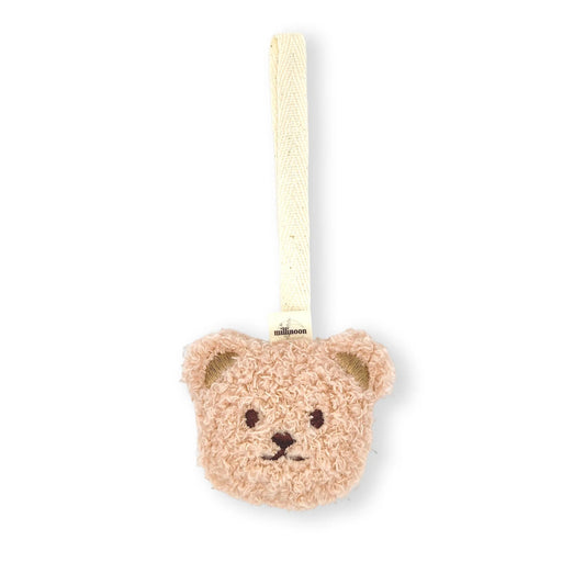 Attache Tétine Ourson Moumoute - Beige - Lina et Compagnie