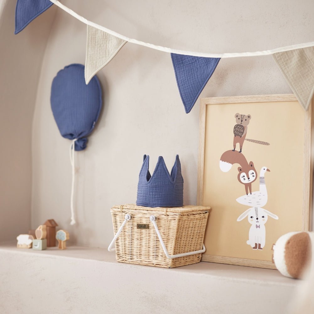 Ballon Mural en Tissu Party Collection - Jeans Blue - Lina et Compagnie
