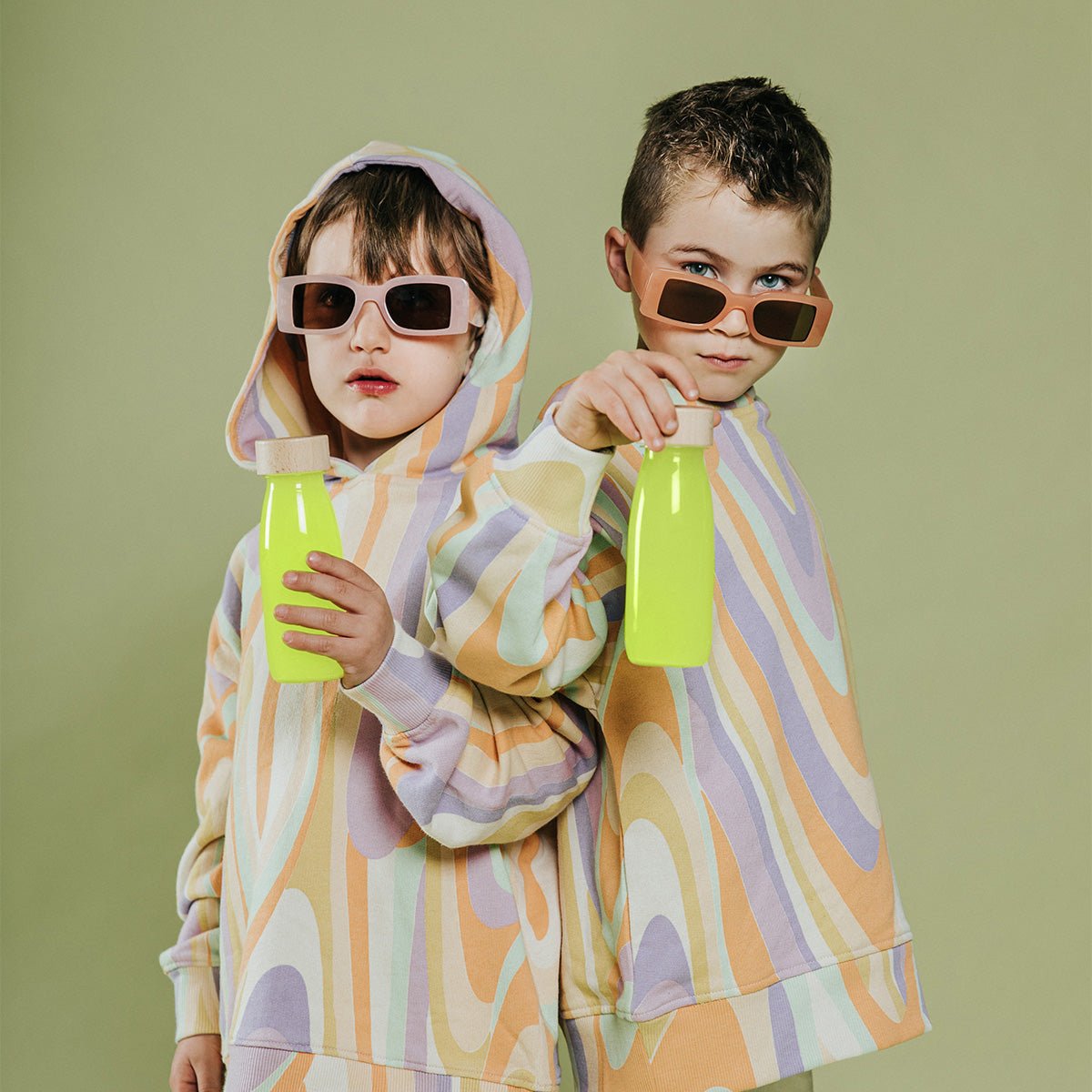 Bouteille Sensorielle Float - Jaune fluo - Lina et Compagnie