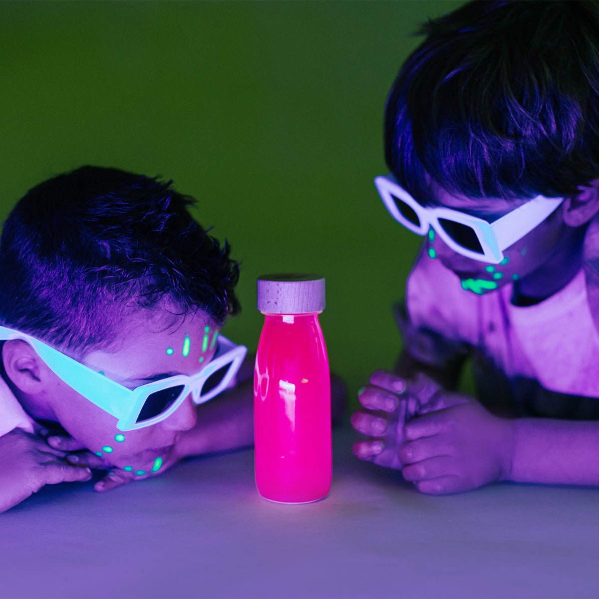 Bouteille Sensorielle Float - Rose fluo - Lina et Compagnie