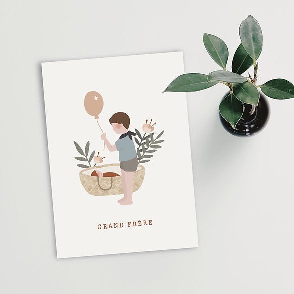 Carte Postale - Grand Frère - Lina et Compagnie