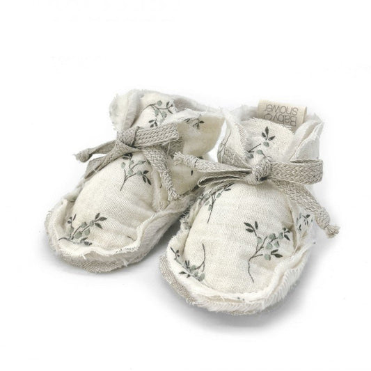 Chaussons Polaire - Olive Bloom - Lina et Compagnie