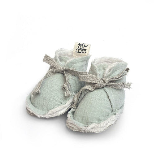 Chaussons Polaire - Sage Powder - Lina et Compagnie