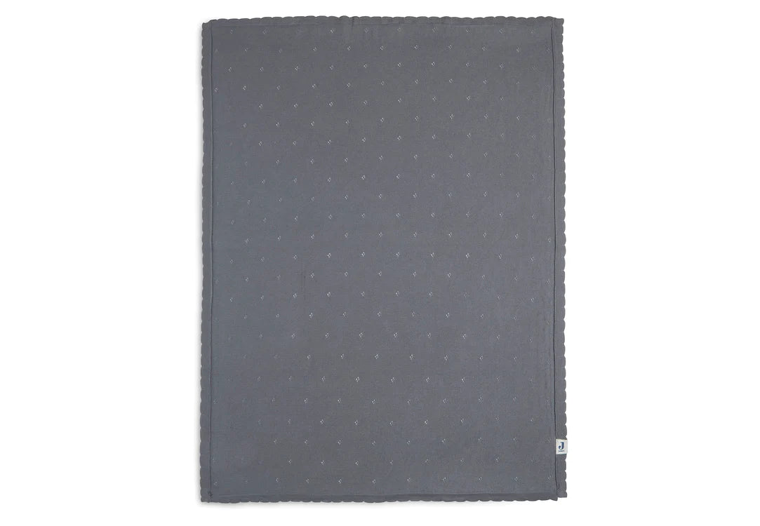 Couverture Bébé 100 x 150 cm Pointelle - Gris - Lina et Compagnie