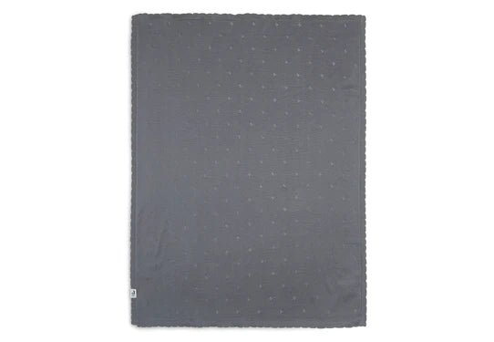 Couverture Bébé 100 x 150 cm Pointelle - Gris - Lina et Compagnie