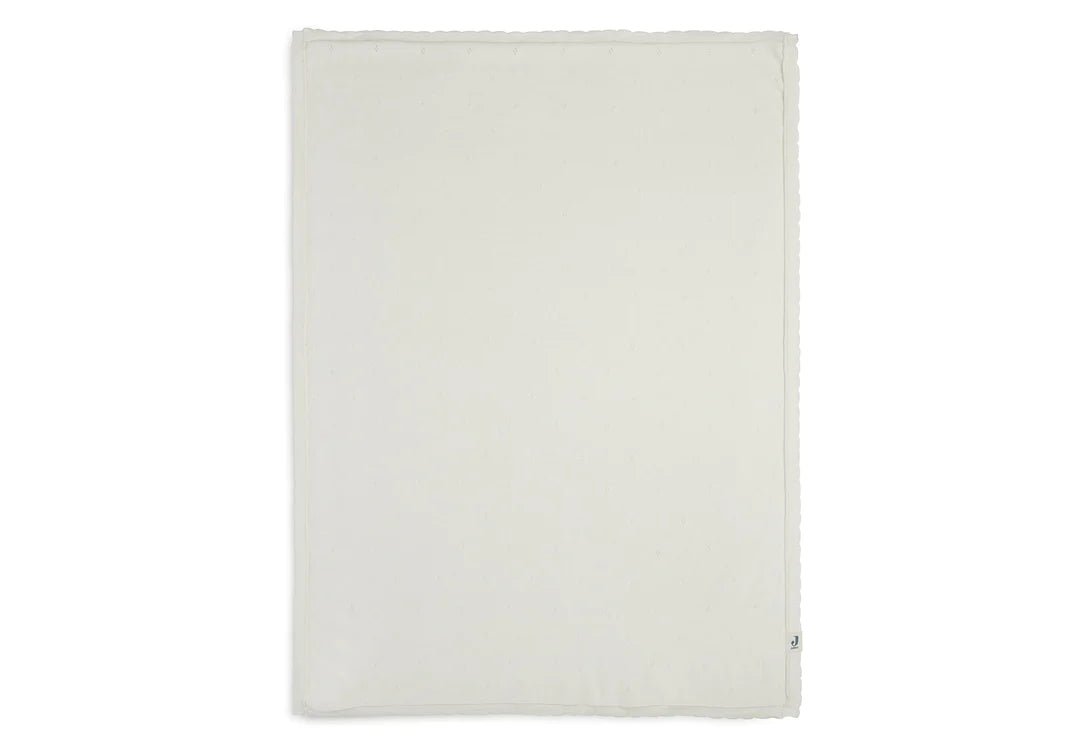 Couverture Bébé 100 x 150 cm Pointelle - Ivoire - Lina et Compagnie
