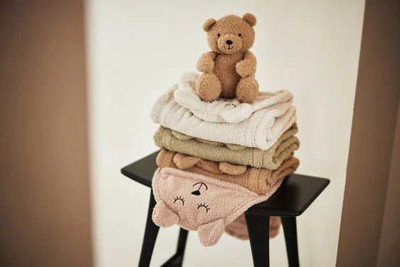 Couverture portefeuille Bear Bouclé - Biscuit - Lina et Compagnie
