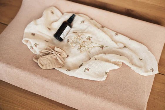 Housse matelas à langer Éponge 50 x 70cm - Wild Rose - Lina et Compagnie