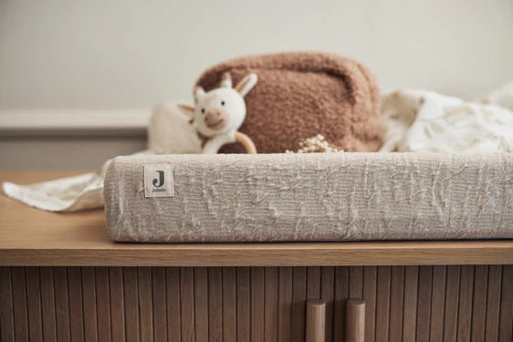 Housse matelas à langer Soft Waves 50 x 70cm - Nougat - Lina et Compagnie