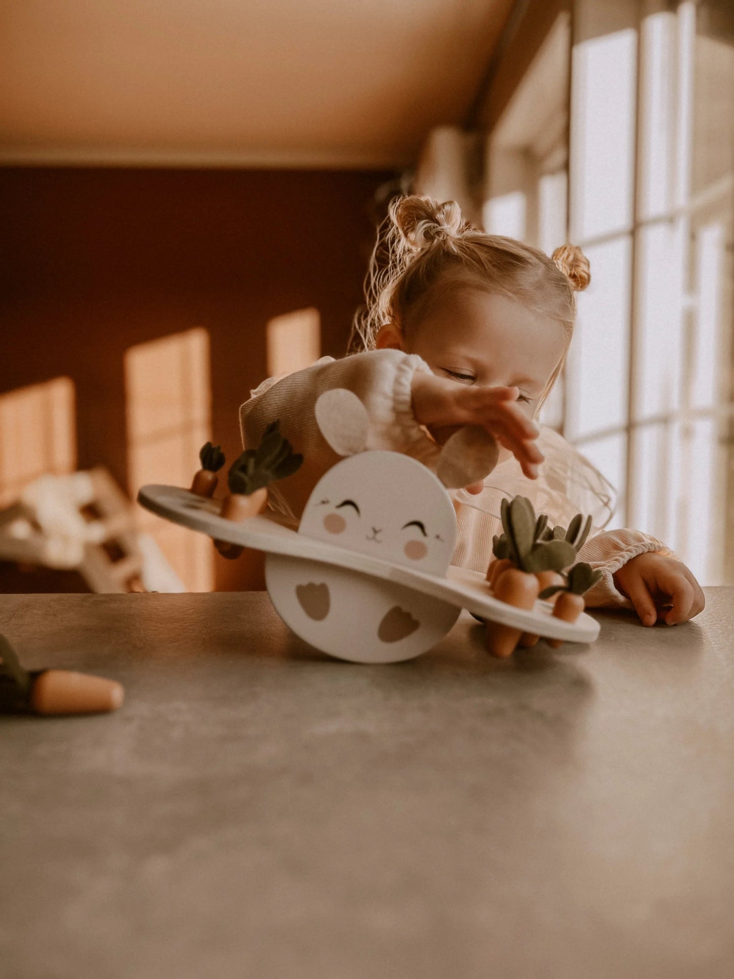 Jeu d'équilibre Lapin en bois - Lina et Compagnie