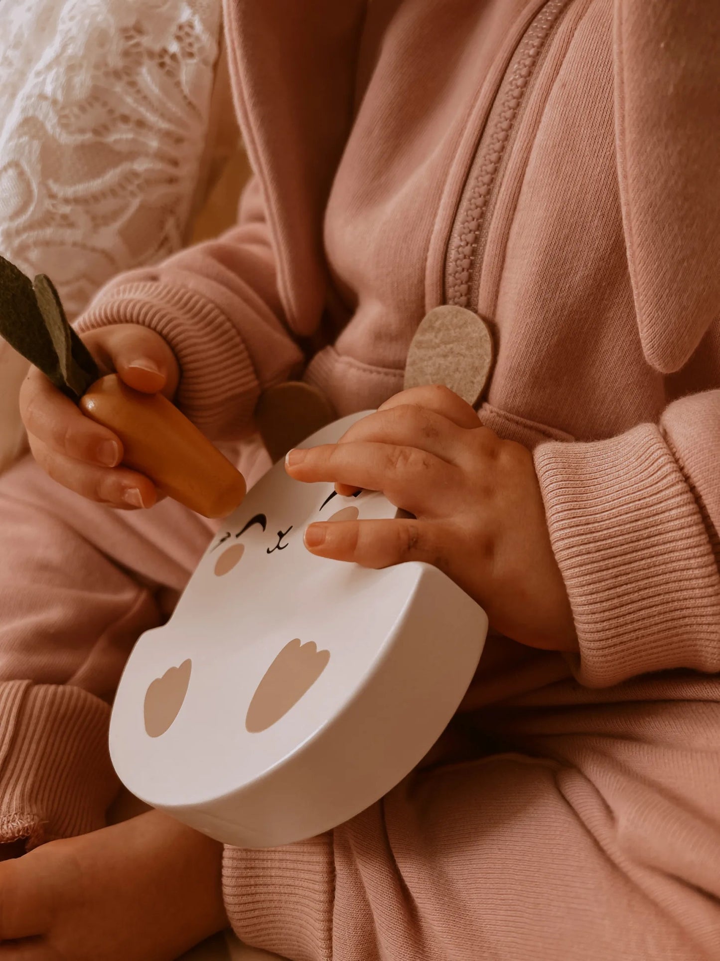 Jeu d'équilibre Lapin en bois - Lina et Compagnie