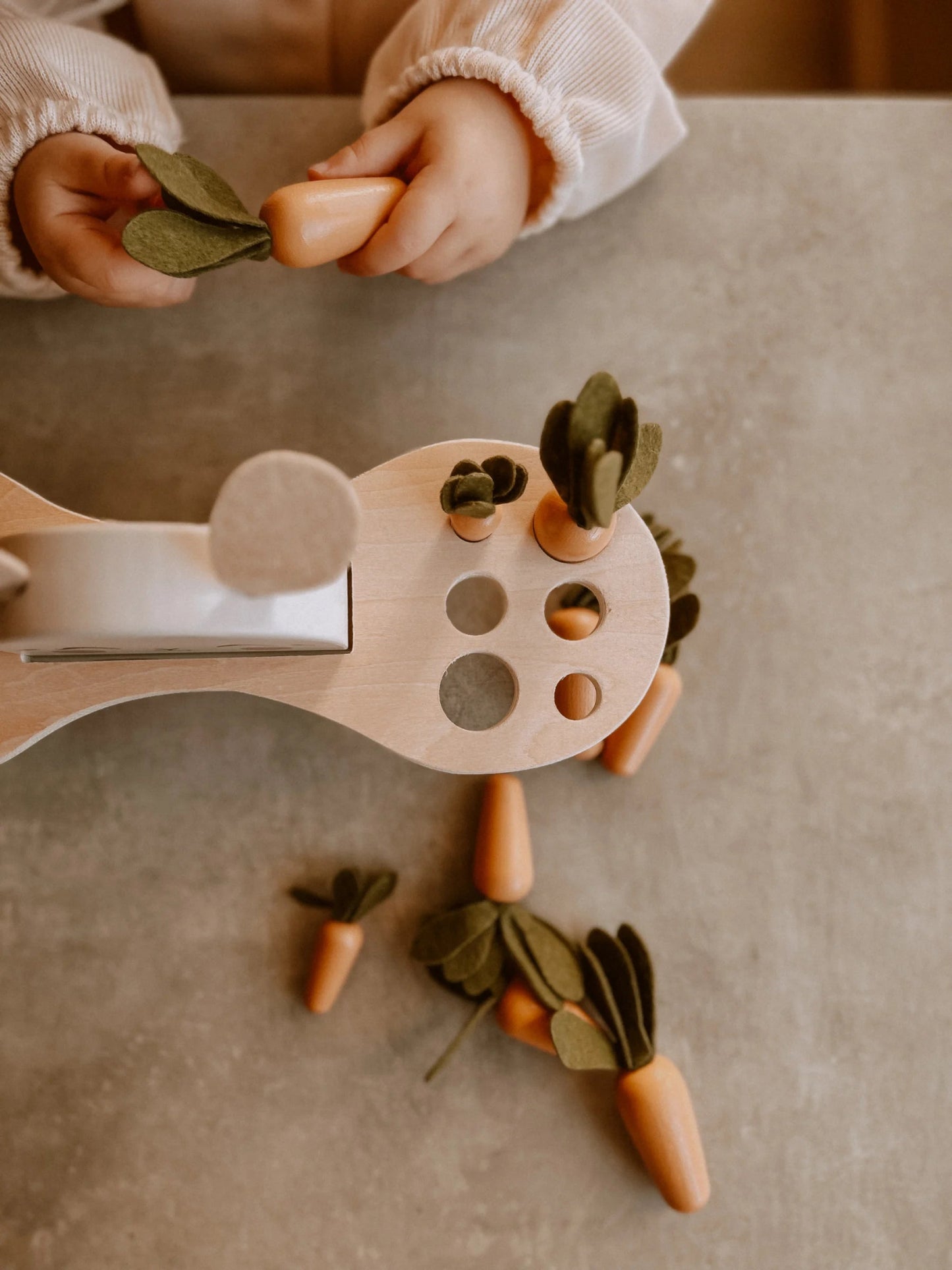 Jeu d'équilibre Lapin en bois - Lina et Compagnie